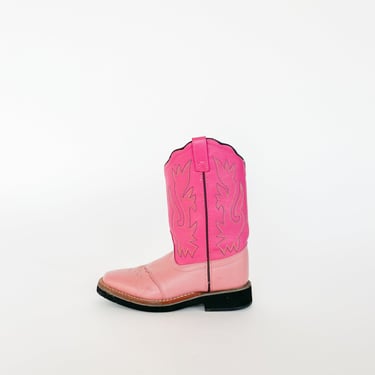 Two Tone Pink Cowboy Boots (5.5-6)