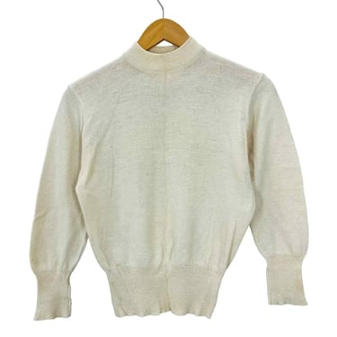 Vintage 50's Jantzen Kharafleece Beige Pullover Sweater Women's 34/XS
