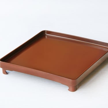 25.5cm / Japanese Vintage Ozen Tray | Japanese Craft | Urushi Lacquerware 