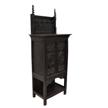French Antique Furniture Monastery Vestry Wine Cabinet Circa 1860 