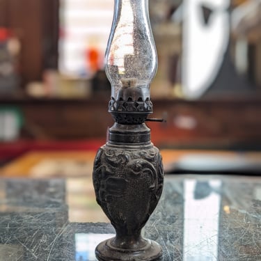 Restoration Hardware Cast Iron Kerosene Lamp