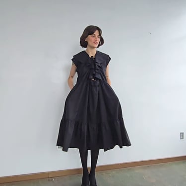 Comme des Garcons Black Ruffle Dress (S)