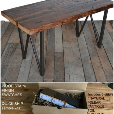 Rustic Modern Farmhouse Dining Table, Urban Reclaimed Wood Table. You choose style and finish 