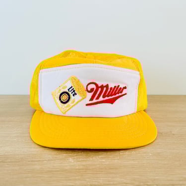 Vintage 1970s-80s Miller Lite Snapback Hat Cap 