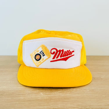 Vintage 1970s-80s Miller Lite Snapback Hat Cap 