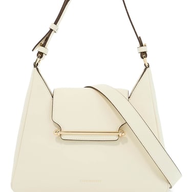 Strathberry Structured Vanilla Calfskin Crossbody Bag With Clean Lines Women