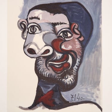 Tete de Homme, Pablo Picasso (After), Marina Picasso Estate Lithograph Collection 