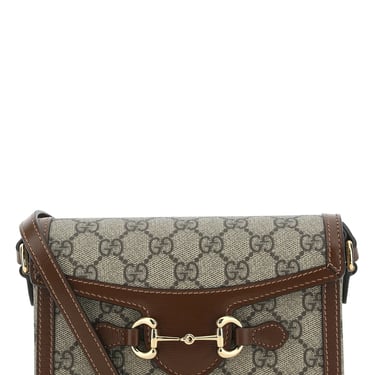 Gucci Men Gg Supreme Fabric Mini Horsebit 1955 Crossbody Bag