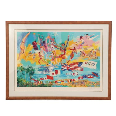 Abstract Leroy Neiman Olympics Print