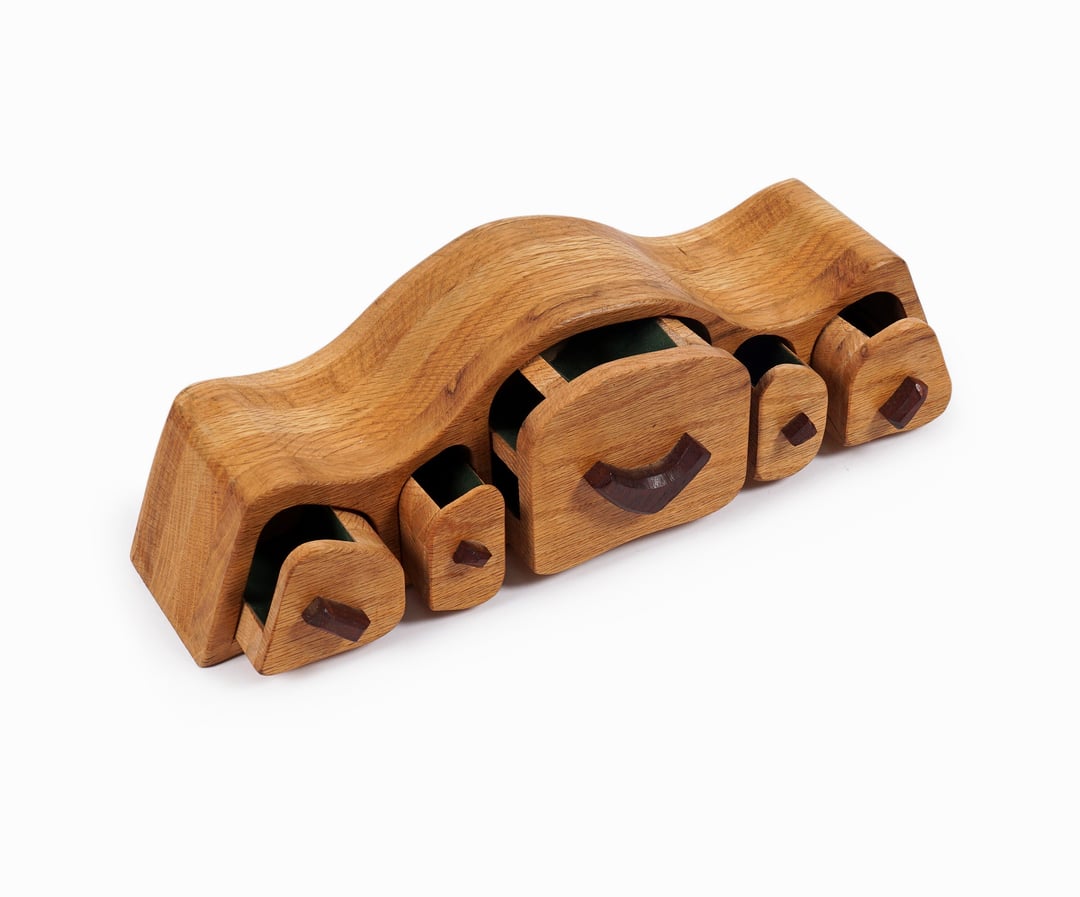 Vintage Wooden Jewelry Box Handmade Organizer Vintage Inquisitor