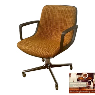 Executive Steelcase Office Desk Arm Chairs Inspired by Pollock for Knoll - Free Shipping 