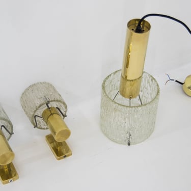 Set of Pendant and Two Wall Lights by Fagerlund, 1950s 