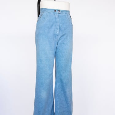 1970s Jeans Bell Bottoms Cotton Denim 27