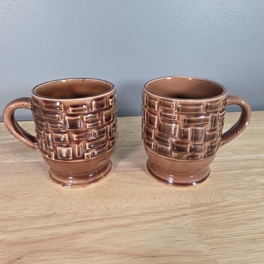 Japanese Coffee Mugs Set of 2 