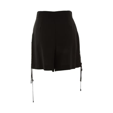 Jean Paul Gaultier Black Silk Tie Shorts