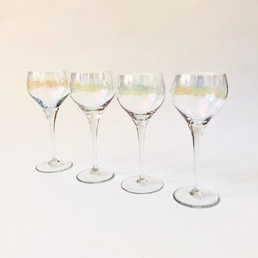 Iridescent Coupe Glasses - Set of 4 