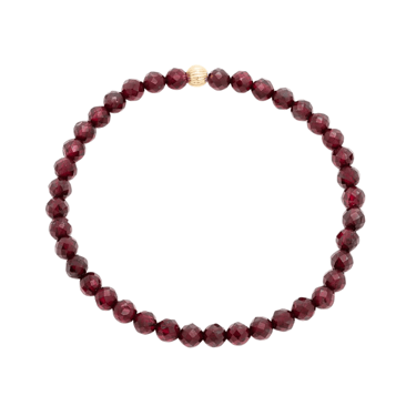 Social Mini Bracelet - Garnet