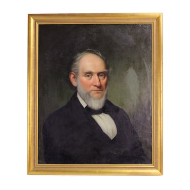 19th C. Portrait Dr. Jacob D. Bosler Dayton Ohio Homeopath attr Charles Soule Sr. 