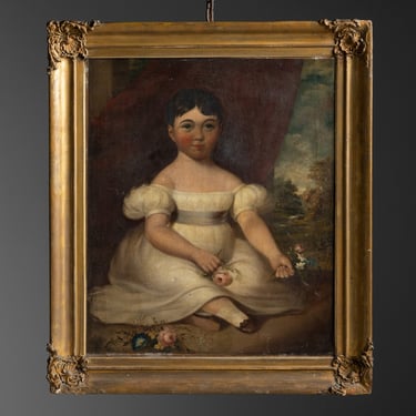 Naive Portrait of Young Girl