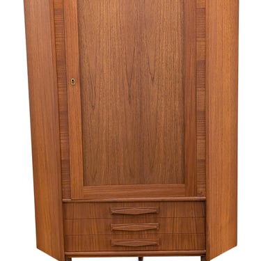 Teak Corner Cabinet - 012487