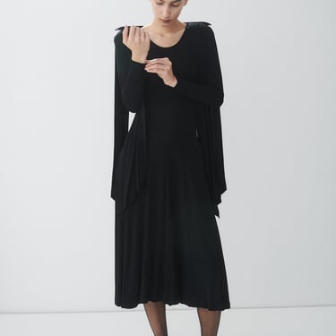 Jean Muir Black Draped Dress