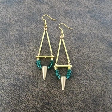 Unique mid century modern dangle earrings 