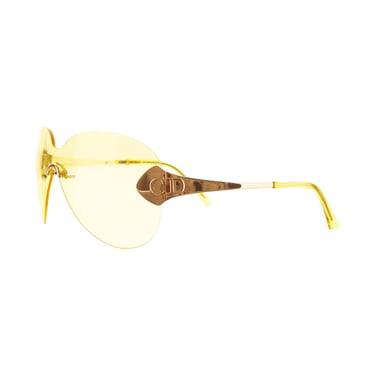 Dior Yellow 'Pilot' Sunglasses
