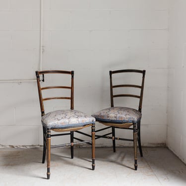 set of 19th century French Napoleon III side chairs