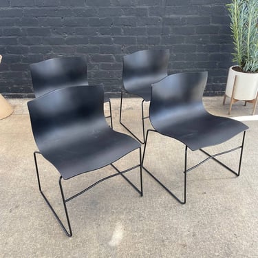 Original Vintage Mid-Century Modern Knoll Stacking Chairs, c.1970’s 