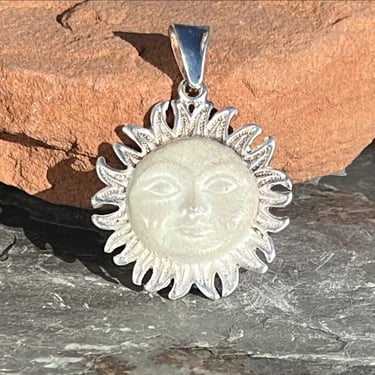 D'Molina ~ Mexican Sterling Celestial Sun Face Pendant 