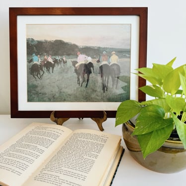 Framed Degas “Racehorses at Longchamp” Print