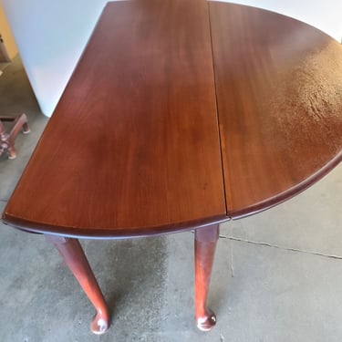 Antique Drop Leaf French Country Mahogany Table 