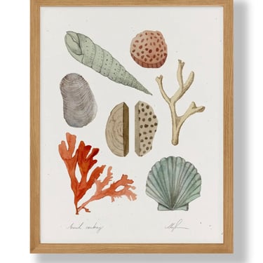 Beach Combing Art Print