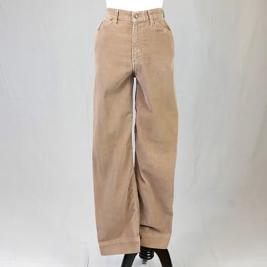 70s 80s Levi's Light Brown Cords - 25" waist - Corduroy Pants - Vintage 1970s 1980s - 30" inseam, hemmed 