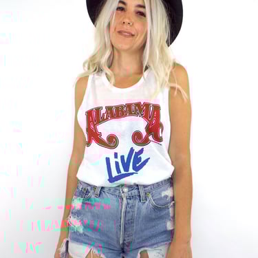 Vintage 80s Alabama Concert Tour Tank 