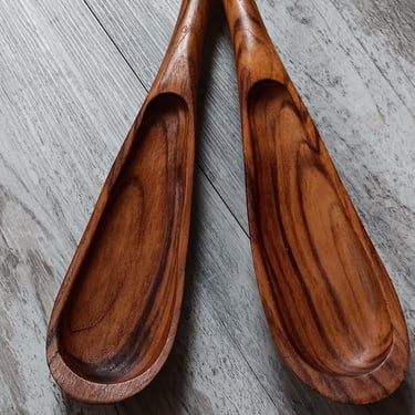 Dansk Salad Servers | Jens Quistgaard Teak Salad Serving Pieces 
