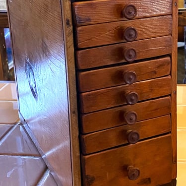 Small 8 Drawer Wooden Watchmaker Chest