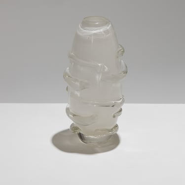 VASE EN VERRE À PANSE OVOÏDE, 1970s