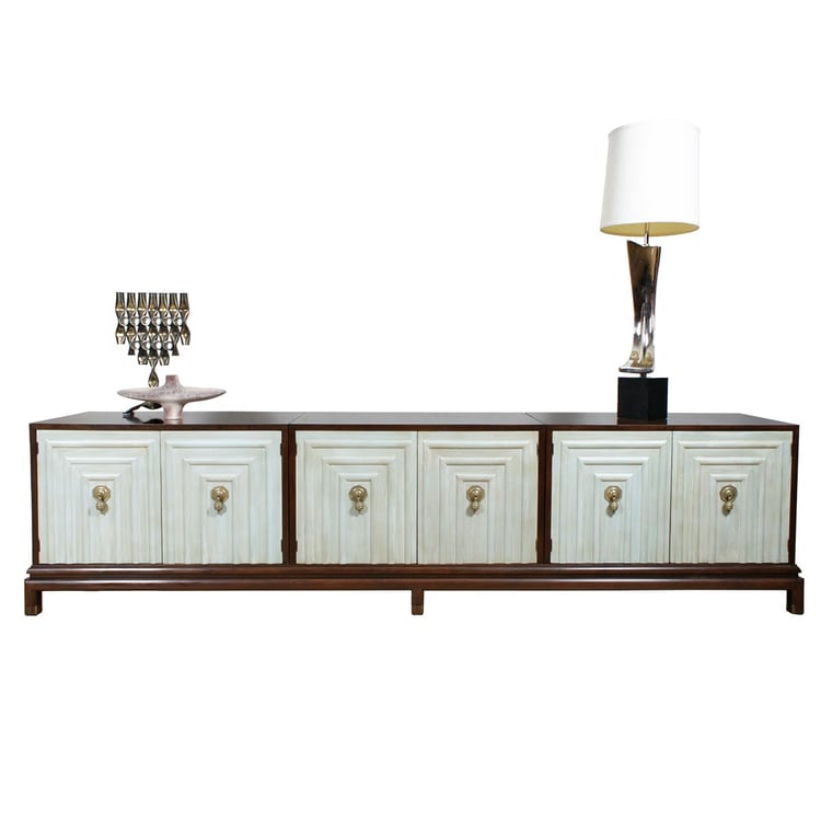 Renzo Rutili for Johnson Furniture 3-Cabinet Long + Low Sideboard | Credenza