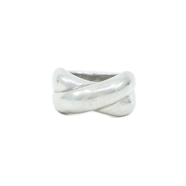Crossover Sterling Silver Ring