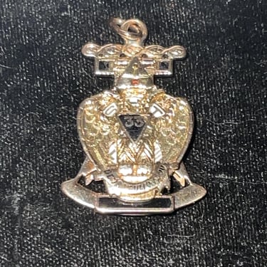 14K gold masonic and diamond watch fob 