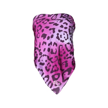 Dior Purple Cheetah Print Bandana