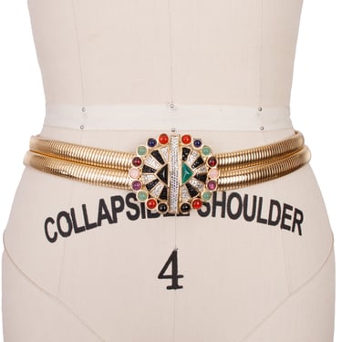 Judith Leiber Art Deco Stretch Belt