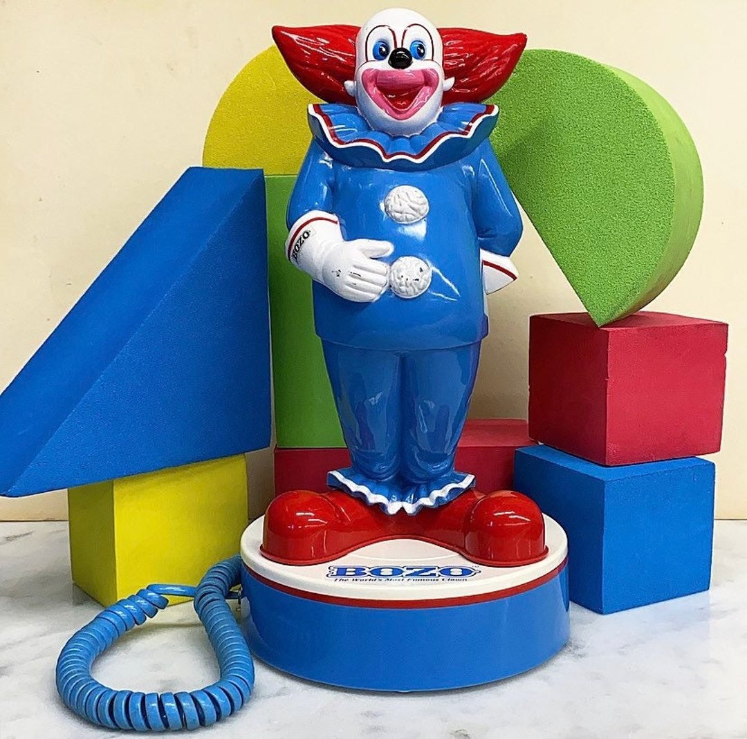 World Famous Bozo the Clown Novelty Phone - Oldphoneworks