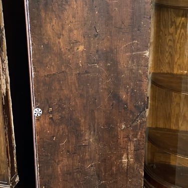 Latching Wood Cabinet w Porcelain Knob