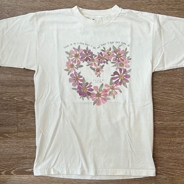 90s Psalms Floral Heart Shirt Medium Jesus Tshirt 