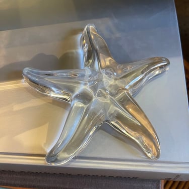 Baccarat crystal starfish paperweight