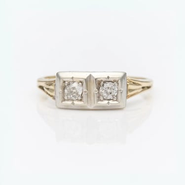 Art Deco Diamond and 14K Gold Ring