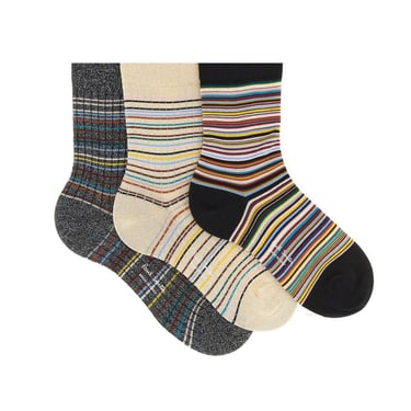 Paul Smith Women Set Of Three Socks