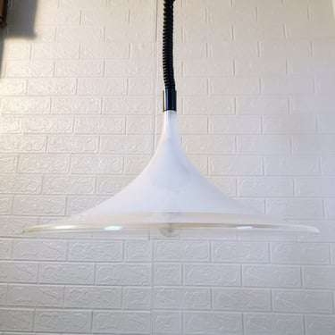 Vintage Meblo Ceiling Light / Hanging Light/ Plastic Meblo Light/ Pendant Lamp / Meblo Yugoslavia / 70s /Trumpet Lamp 